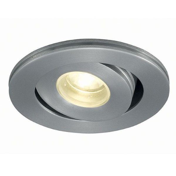 Ansell AIGLED/CW Iris Brushed Chrome 3W LED 170lm 4000K 52mm Adjustable Downlight