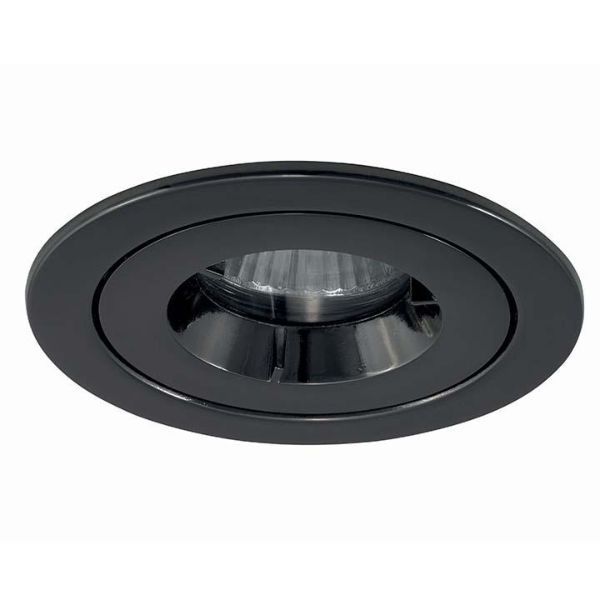 Ansell AMICD/IP65/BLC iCage Mini Black Chrome 50W GU10 IP65 108mm Fire Rated Downlight