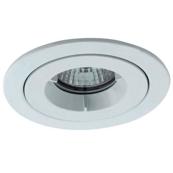 Watch a video of the Ansell AMICD/IP65/MW iCage Mini Matt White 50W GU10 IP65 108mm Fire Rated Downlight