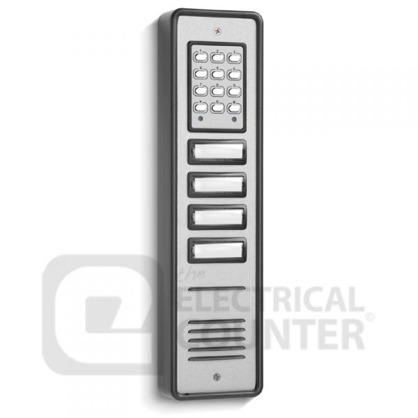 Bell System CP106-4 4 Station Door Entry Combined Panel