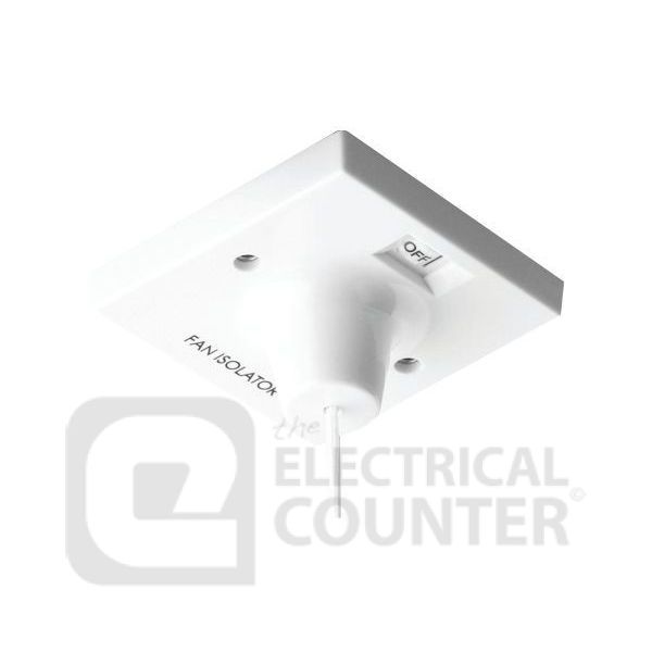 BG Electrical 804 10A Triple Pole Fan Isolator Ceiling Switch (10 Pack, 6.03 each)
