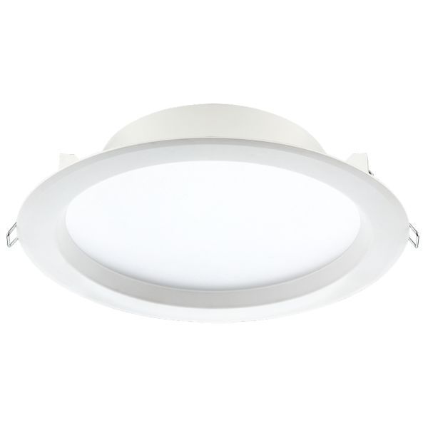 Luceco LBDL6D40 Carbon White IP44 13.5W 1500lm 4000K 197mm Dimmable LED Downlight