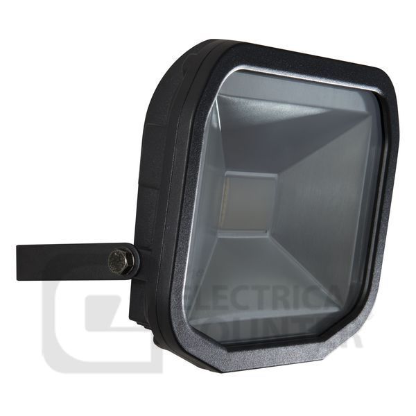 Black Slimline LED Guardian Floodlight 95 Deg Neutral White 5000K 22W