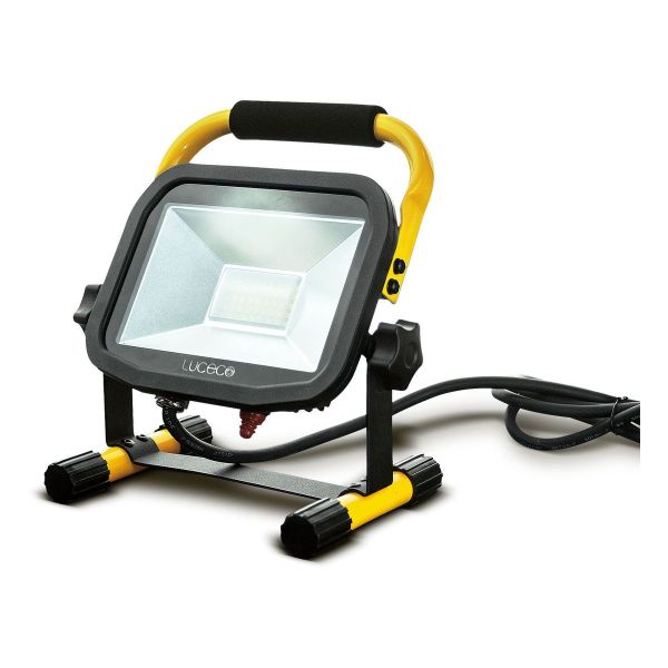 Luceco LSLPW181V Yellow 110V IP44 IK08 22W 1800lm 5000K 1.8m Cable LED Portable Work Light