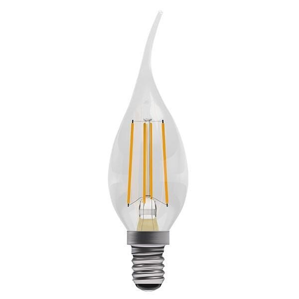 BELL Lighting 05033 4W 2700K SES E14 Dimmable Filament Clear Candle LED Lamp