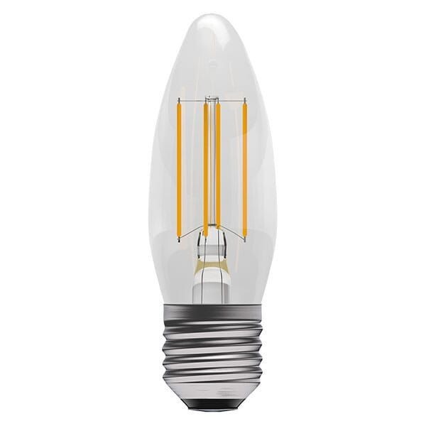 BELL Lighting 05308 4W 2700K ES E27 Dimmable Filament Clear Candle LED Lamp