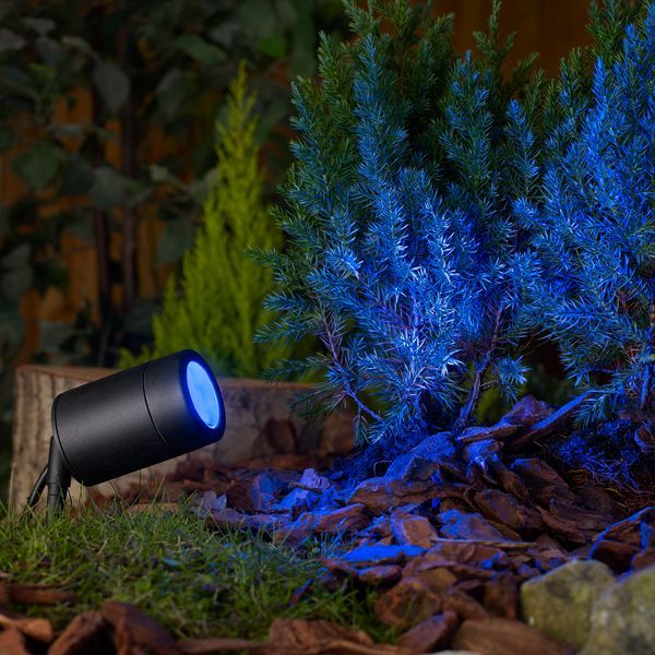 BELL Lighting 10343 Black Luna GU10 LED Garden Spike Light, IP65