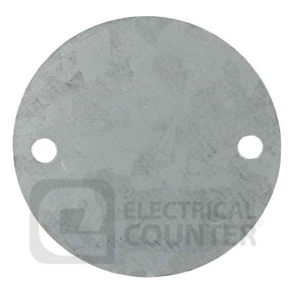 Deligo COVERS Pack of 100 Steel 2 Hole Lid Covers for Conduit Boxes (100 Pack, 0.08 each)