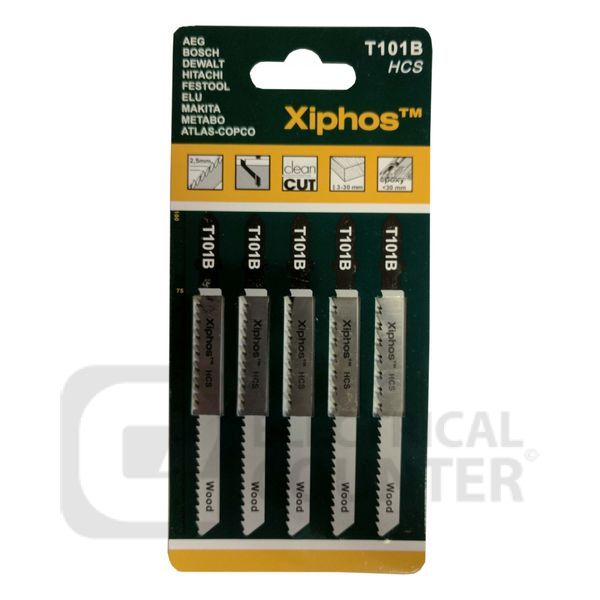 Deligo T101BR Xiphos HSS T101BR Jigsaw Blades 4.0mm