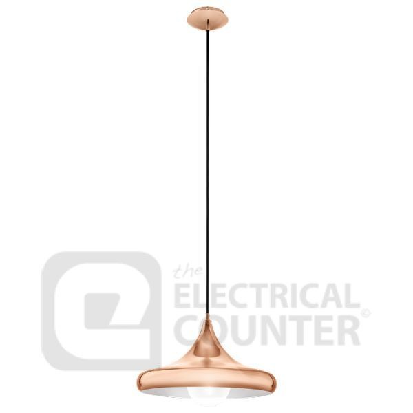 Coretto 2 Copper Pendant Light 60W E27 400mm