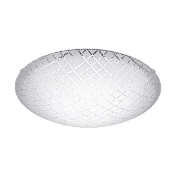 Riconto 1 Glass Fluted LED Wall-Ceiling Light 11W Warm White 250mm