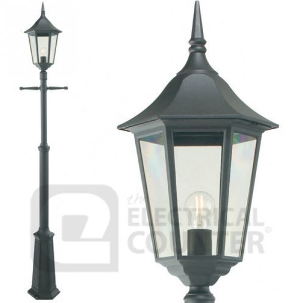 Valencia Grande Black Lamp Post Single IP44