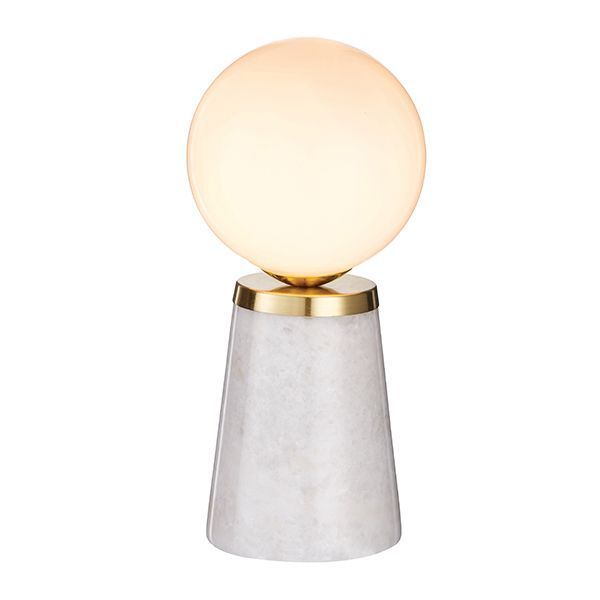 Endon Lighting 75968 Otto Brass/Marble IP20 3W G9 120mm Table Light w/Switch