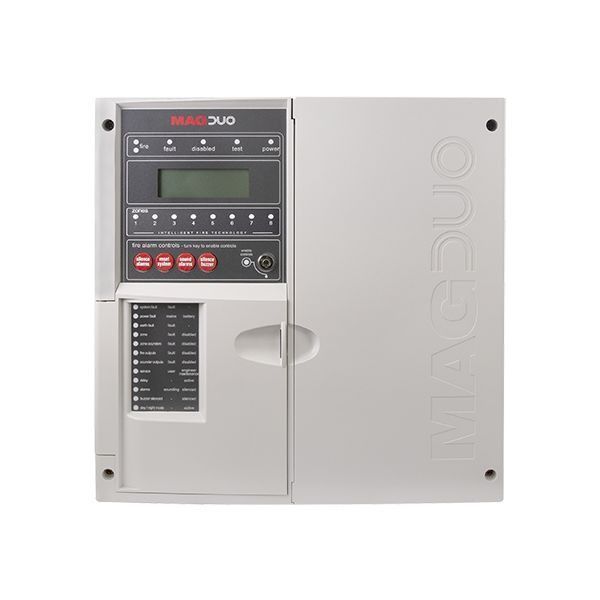 ESP MAGDUO4 White Fire Panel - Two Wire - 4 Zone - 230V AC - 24V DC
