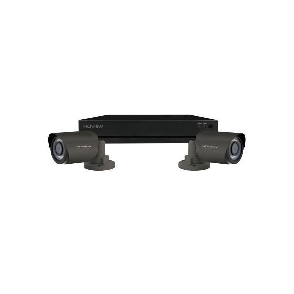 ESP SHDV4KB2G 500GB Full HD 4 Channel CCTV System 2 x Grey Bullet Cameras