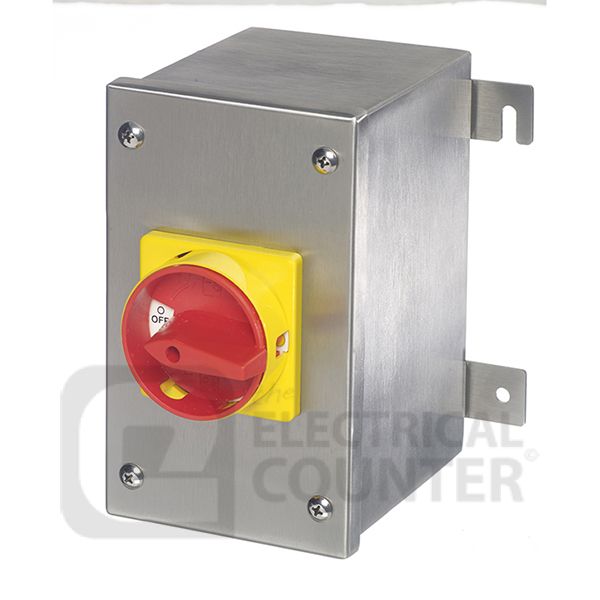 Europa LB324PSS IP65 32A 4 Pole Stainless Steel Enclosed Switch Disconnector