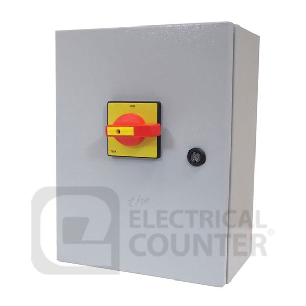 Europa LBC1254PGP IP65 125A 4 Pole Reinforced Polycarbonate Enclosed Manual Changeover Switch