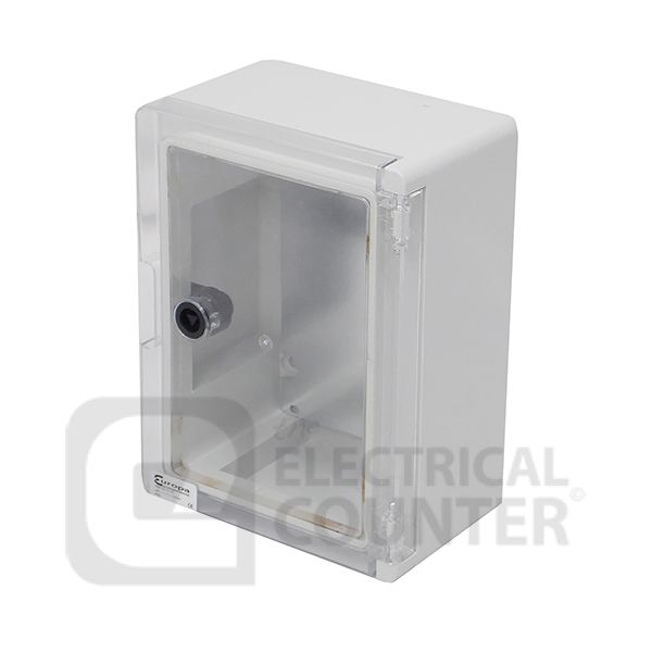 Europa PBE332513C IP65 IK10 330x250x130mm Clear Door Insulated ABS Plastic Enclosure