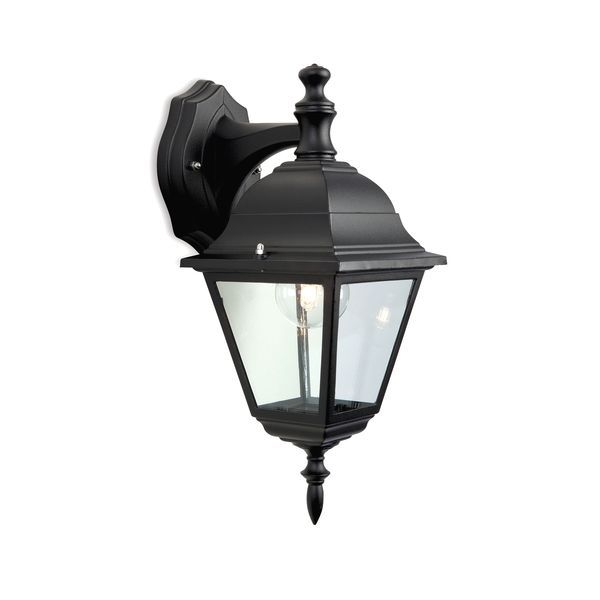 Black 4 Panel Downlight Lantern 1 x 60W E27