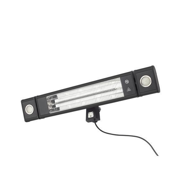 Forum Lighting ZR-32299 Blaze Black Wall Mounted Remote Patio Heater IP44 