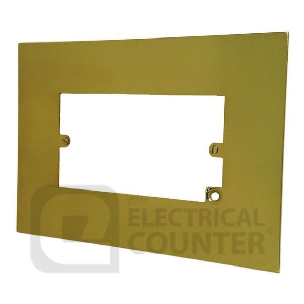 Brass Double Plate 2 Gang Light Switch Finger Surround