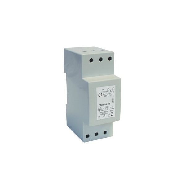 Grey Chime and Bell 1A DIN Rail Mounted Transformer 4,8,12V