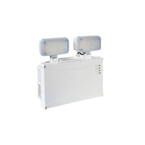 White Polycarbonate Phoenix Range LED Twin Spot IP65 5.4W 230V