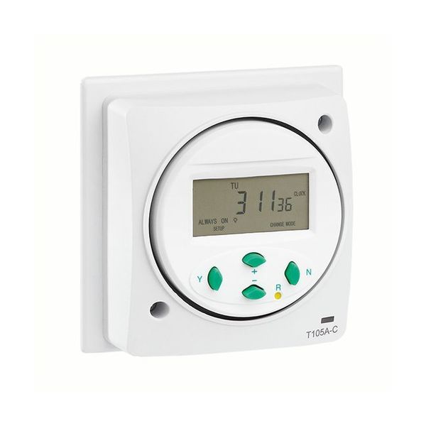 White 7 Day Mechanical Timer Electronic Box Mounted 16A 230V