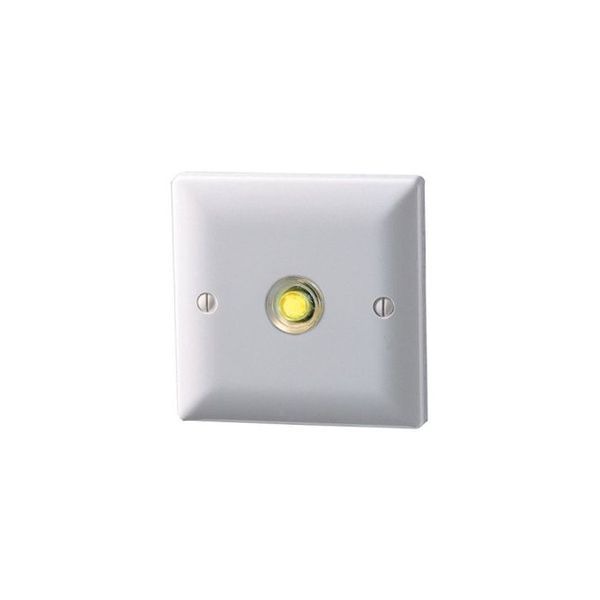 White Time Lag Switch With Illuminating Push Button 230V