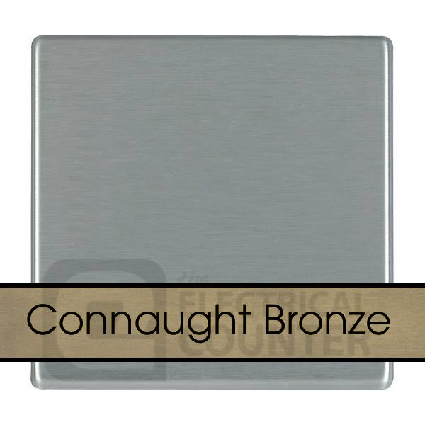 Hamilton 8HBCBPS Sheer CFX Connaught Bronze 1 Gang Blank Plate