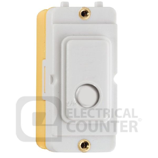 Hamilton ICO20W Grid-IT White 20A Cable Outlet Grid Fix Module with a White  Surround