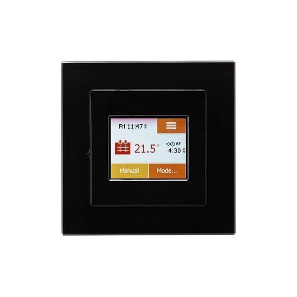 Heat Mat WIF-BLK-BLCK NGTouch Black Gloss - Black Glass 16A Wi-Fi Touch Thermostat