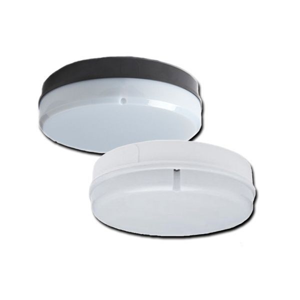 Black LED 15W Cool White Circular Fitting with Photocell IP65 4000K
