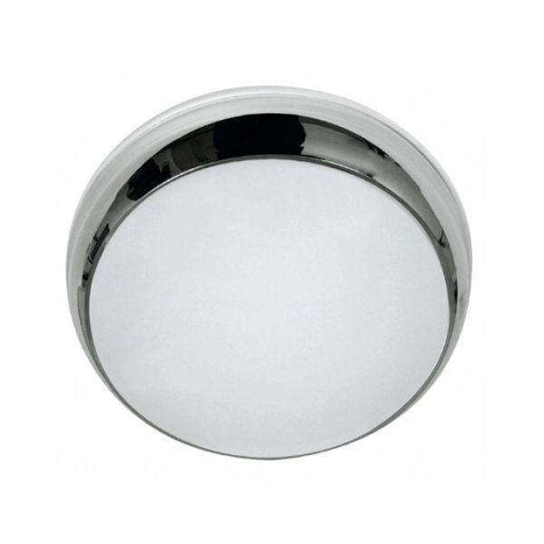 Polished Chrome LED Cool White Circular Fitting with Microwave Sensor