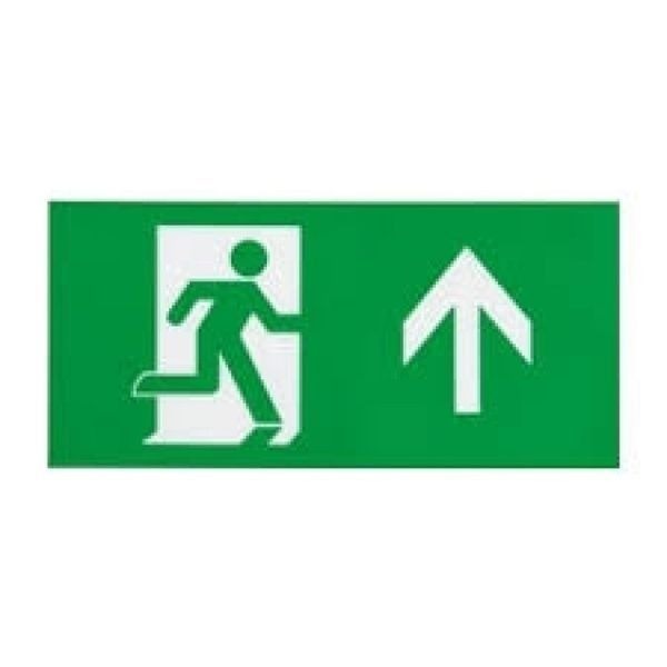 Perspex Exit Legend (Arrow Up) for LED Exit Box