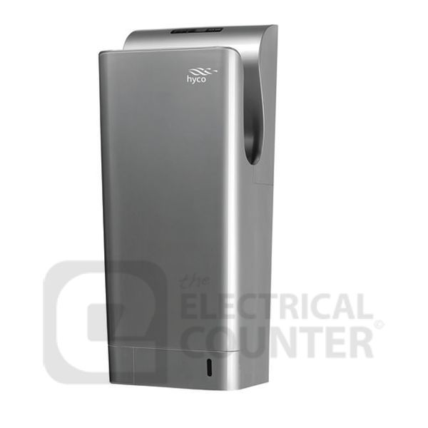 Hyco BLADES Silver 1.85kW Automatic Blade Hand Dryer with HEPA Filter