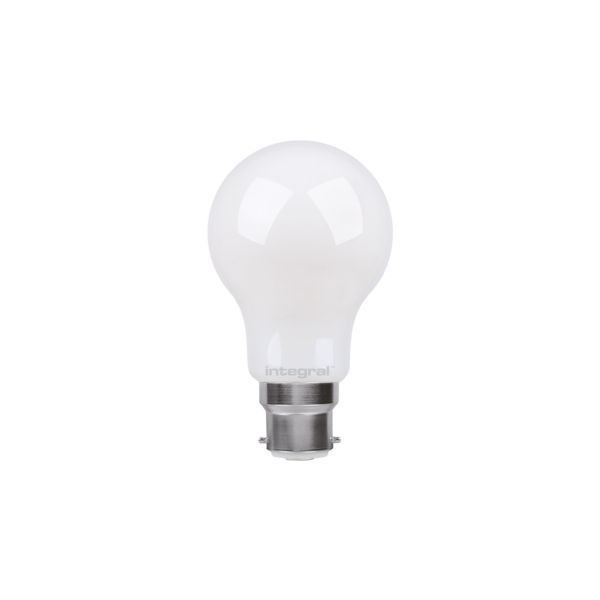 Integral LED ILGLSB22NC090 7W 2700K B22 Frosted Classic Non-Dimmable Globe GLS Lamp