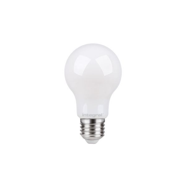 Integral LED ILGLSE27DF104 7W 5000K E27 GLS Dimmable Frosted Classic Globe Lamp