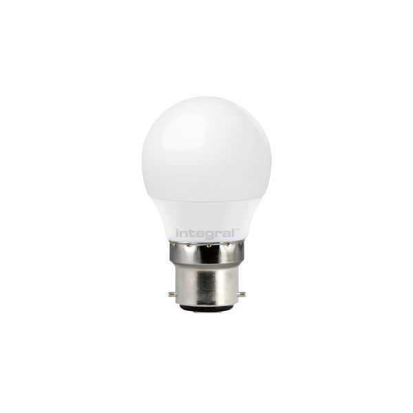Integral LED ILGOLFB22DC045 5W 2700K B22 Dimmable Frosted Mini Globe LED Lamp