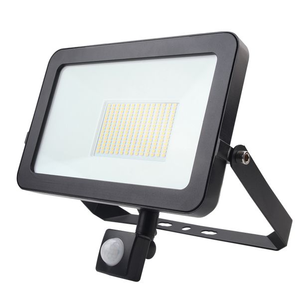 Lumineux 430100 Pir Frankly Black Ip65, Lap Outdoor Led Floodlight With Pir