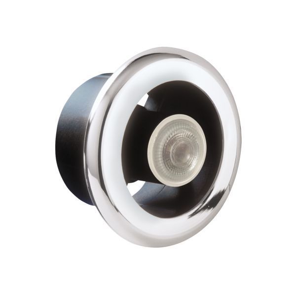 Manrose LEDSLKTC LED Part L Showerlite Fan Complete with 3W LED Lamp 100mm