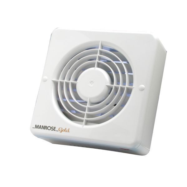 Manrose MG100ATP Auto Extractor Fan 4 Inch Complete with Timer And Pullcord Switch