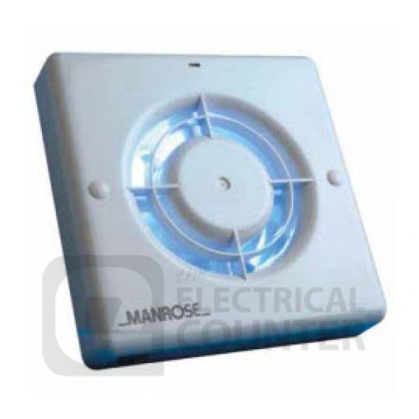 Manrose XF100PB 100mm 4 Inch Axial Wall And Ceiling Fan And Pullcord Switch