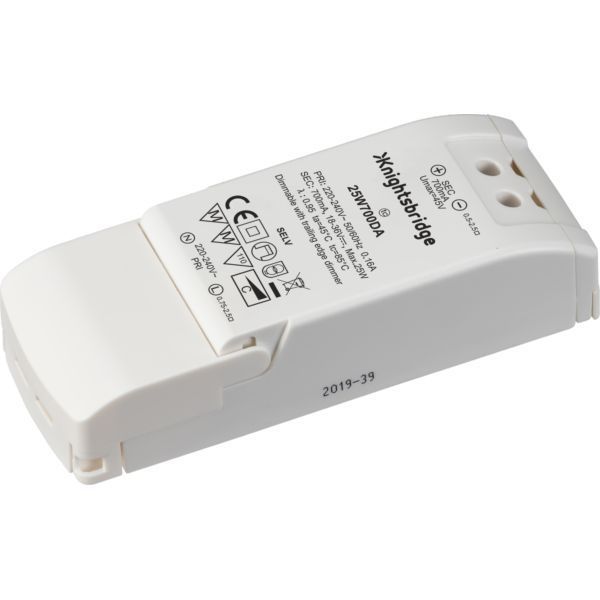 Knightsbridge 25W700DA IP20 700mA 25W Constant Current LED Dimmable Driver