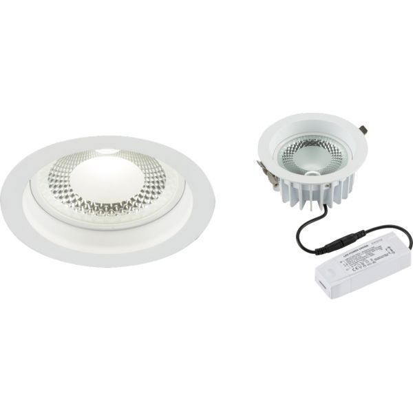Knightsbridge CRDL10 White IP20 10W 1080lm 4000K 135mm Dimmable COB LED Recessed Commercial Downlight