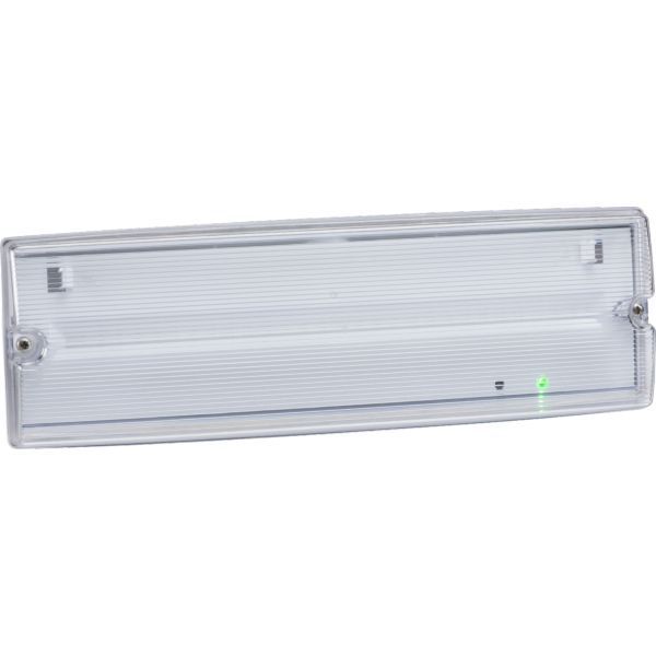 Knightsbridge EMLED5 White IP65 4W 150lm 6000K 350mm Maintained or Non-Maintained Self Test LED Emergency Bulkhead