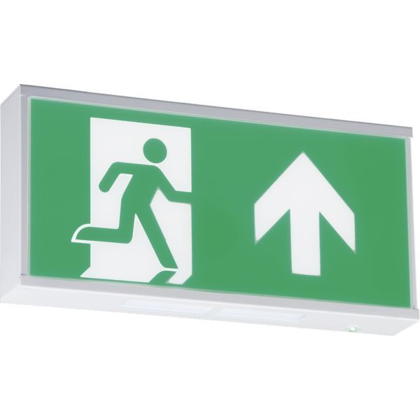 Knightsbridge EMRUN IP20 6W 105lm 6000K 390mm Maintained or Non-Maintained Wall Mounted LED Emergency Exit Sign