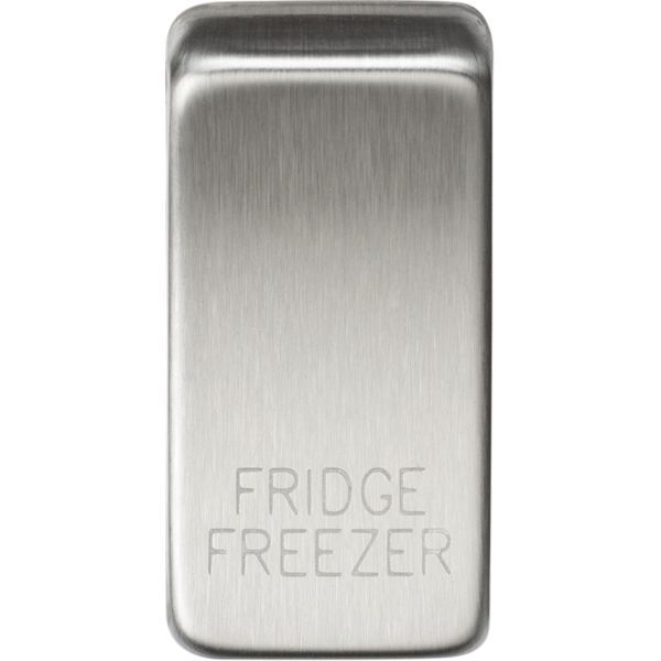 Knightsbridge GDFRIDBC Grid Brushed Chrome FRIDGE FREEZER Switch Cover