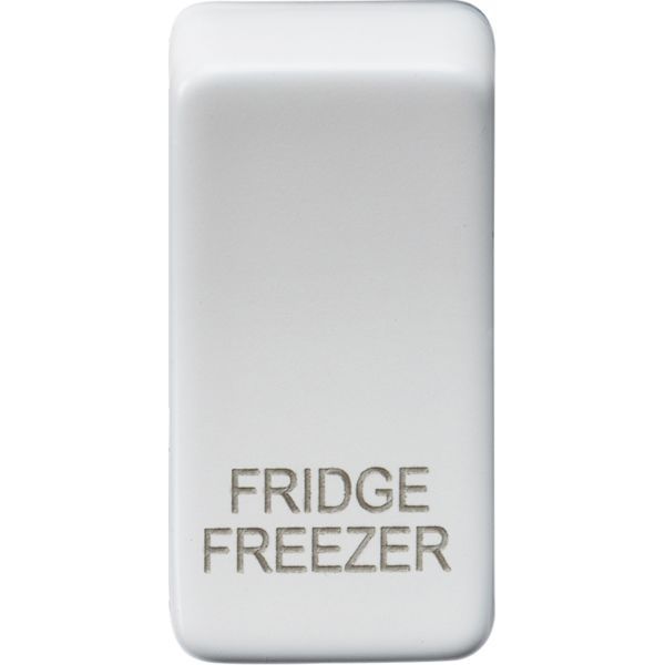 Knightsbridge GDFRIDMW Grid Matt White FRIDGE FREEZER Switch Cover