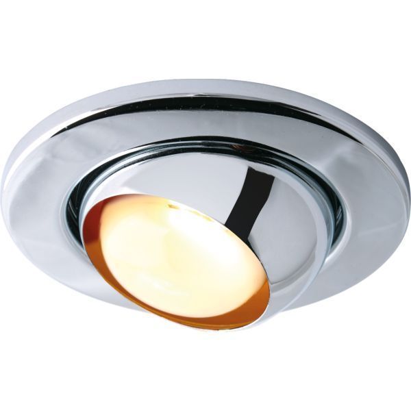 Knightsbridge R80 80W Fixed Mains Recessed Downlight in White Chrome or Brass 